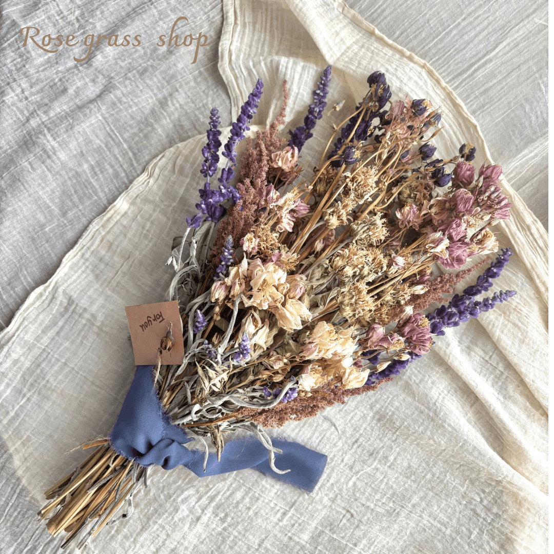 オダマキのドライフラワースワッグ1枚目の画像